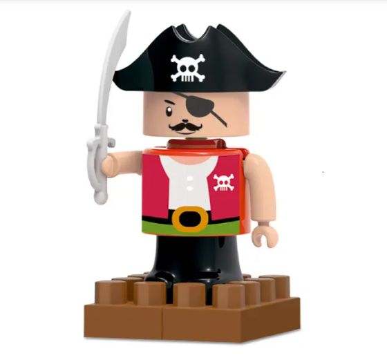 BLOCOS DE MONTAR BLOCKS CAPITAO PIRATA 9 PCS 
